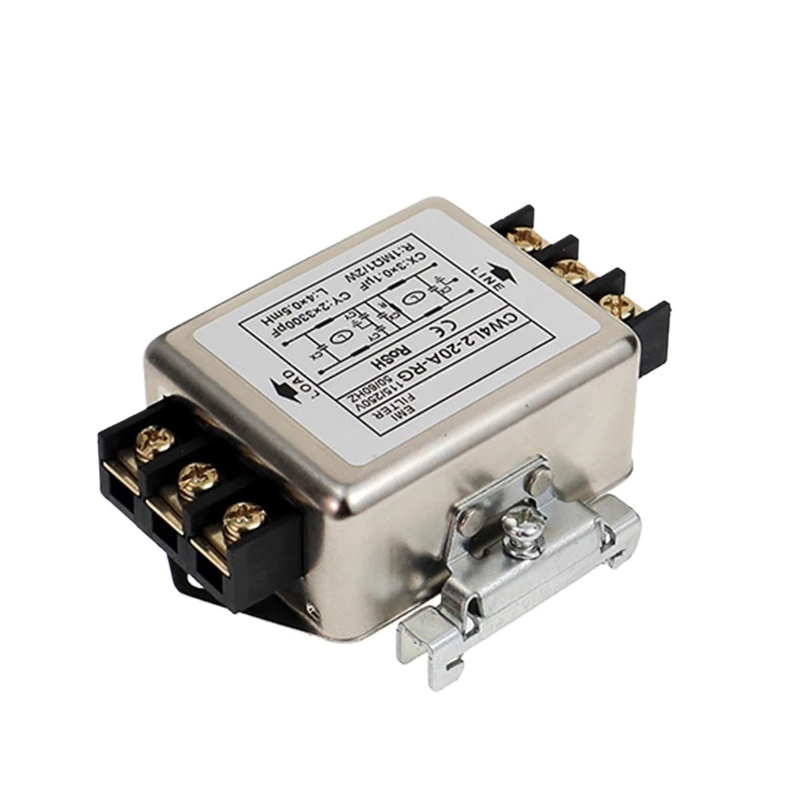 MBPAIHOP Rail typeSignkoRay Power Filter CW4L2-A-RG AC 220V Single Phase Interference Purification(6A)