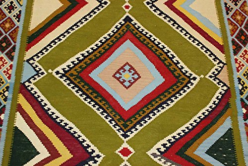 ORNAMENT LAGERVERKAUF 165X290 cm KELIM Nomadenteppich Semi Antik Handgewebt Läufer Kilim Kaukasus Anatolien Antik… – Bild 5