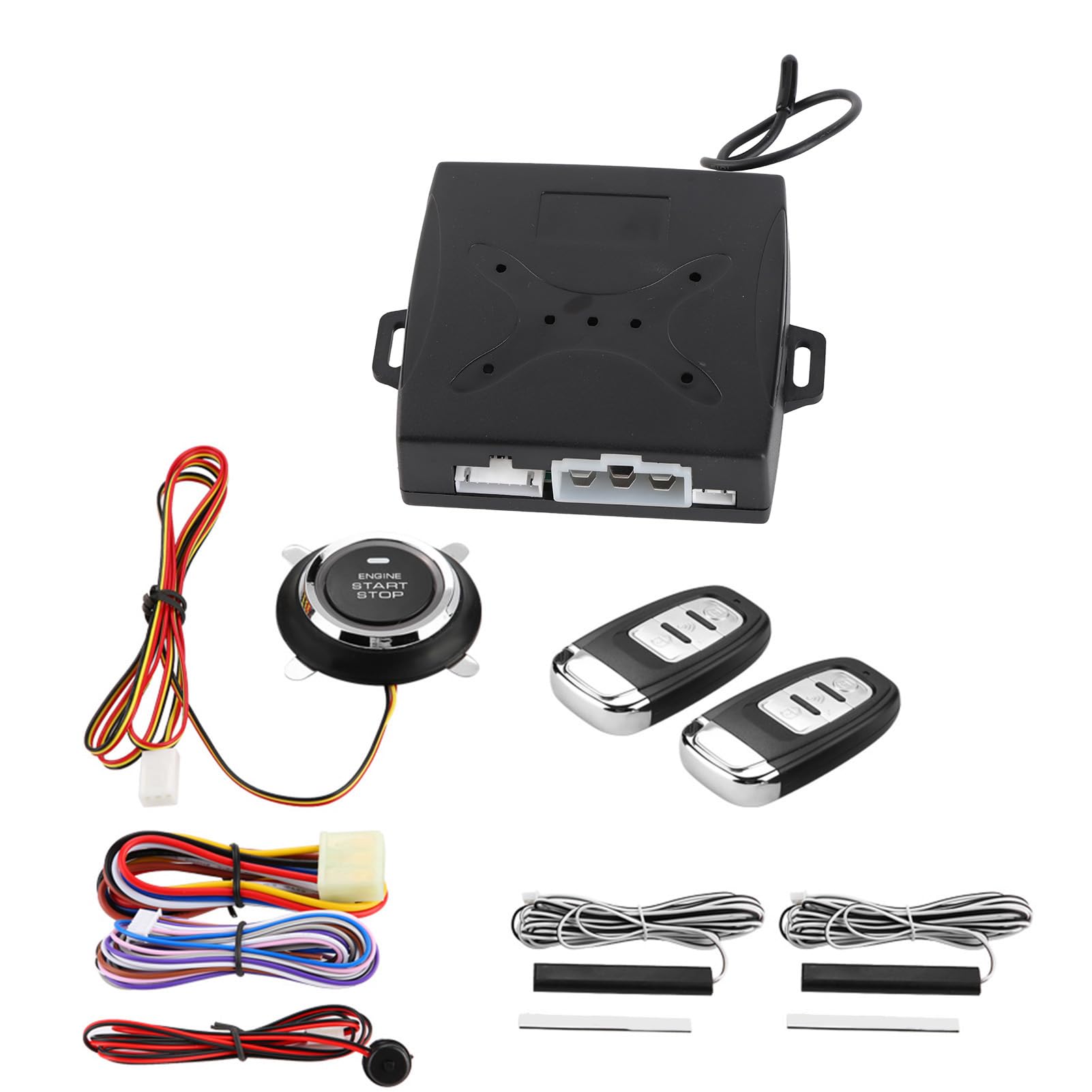 Tissting Alarma Coche Universal, Arranque Remoto Entrada Sin Llave Boton Encendido Motor Control Distancia Vehiculo