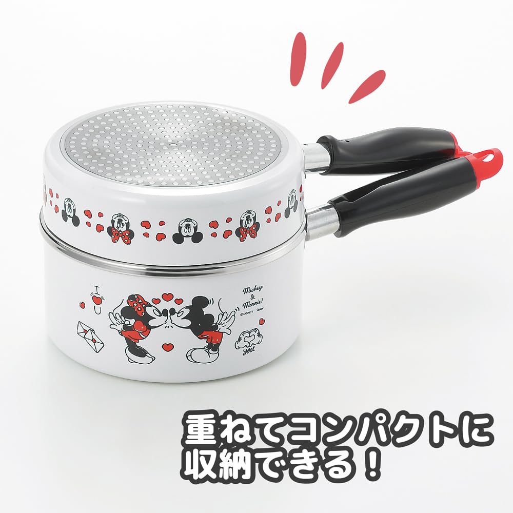 Disney - ディズニー ミッキー＆ミニー ソースパン＆フライパン(16cm) キッチン Disney Amazon｜「ミッキー&ミニー」 ソースパン &フライパン 16cm MM