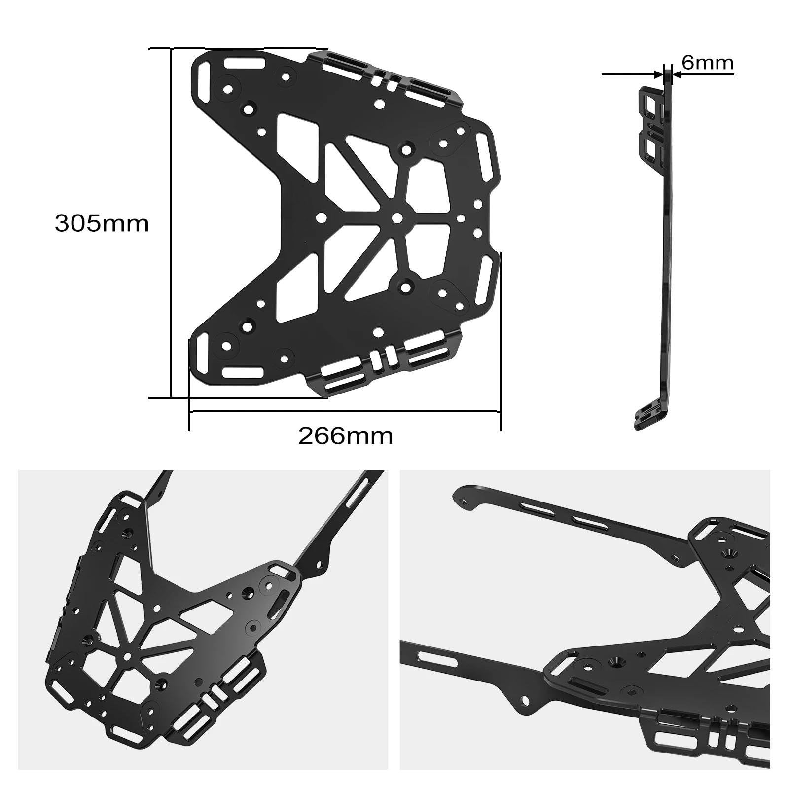 Supporto coda Moto Portapacchi Posteriore Top Case Per Yamaha Per Tenere 700 XTZ Per Rally Edition 2020-2024