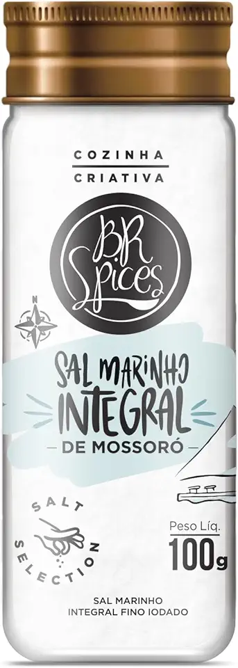 Br Spices, Sal Marinho Integral Mossoro - Vidro 100g