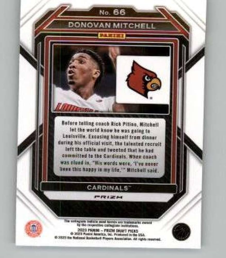 ドノバン・ミッチェル rc Panini Prizm シルバー リフレクター ドノバン・ミッチェル rc Panini Prizm シルバー リフレクター