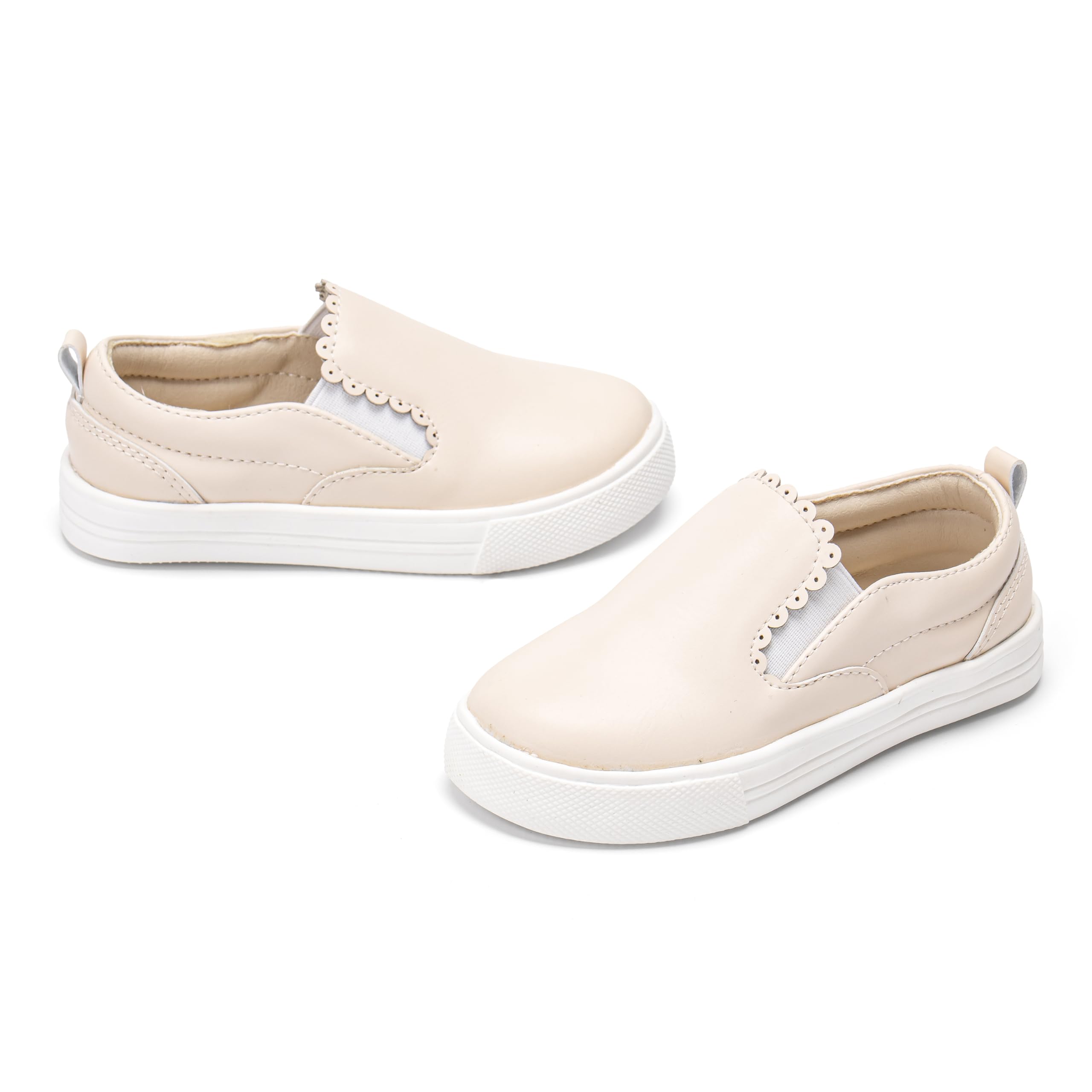 Sparkly Sneakers for Girls 3-12 Years Slip-On Comfort Fit Casual Princess Shoes