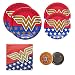 Razzle Dazzle Celebrations Officially Licensed Wonder Woman Party Supplies 16 Guests - Small Large Plates, Napkins + Birthday Button