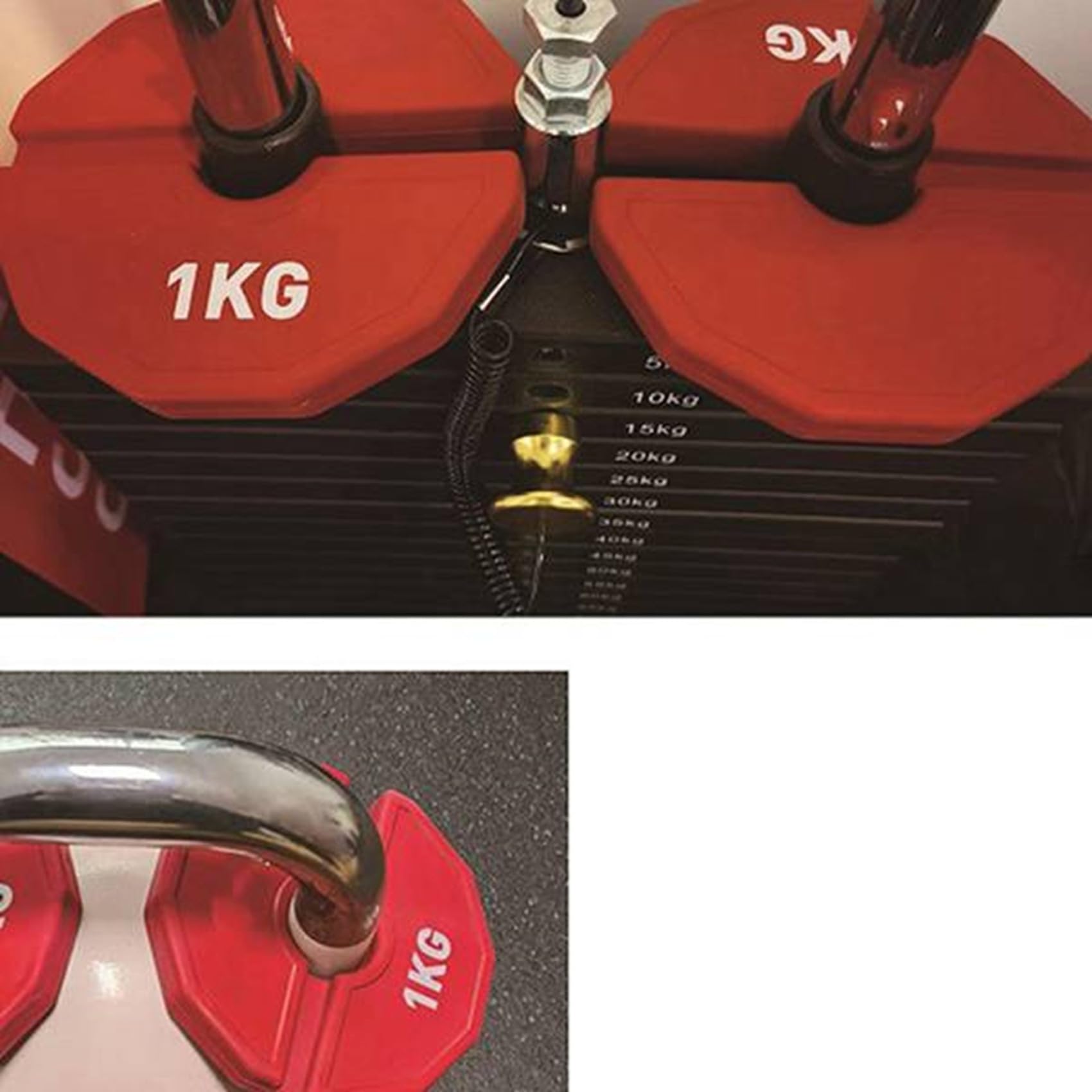 4 Talerzy Micro-Type Gym Hantle Talerze Ułamkowe Gumowe Talerze Ułamkowe Talerze Ułamkowe Dodatek Otwór 35 mm 1,0 Kg