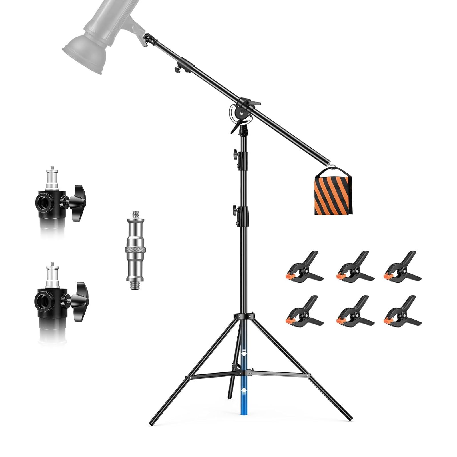 Light Stand Support de lumière de 2 m avec Adaptateur Universel Light Stand Support de lumière de 2 m avec Adaptateur Universel