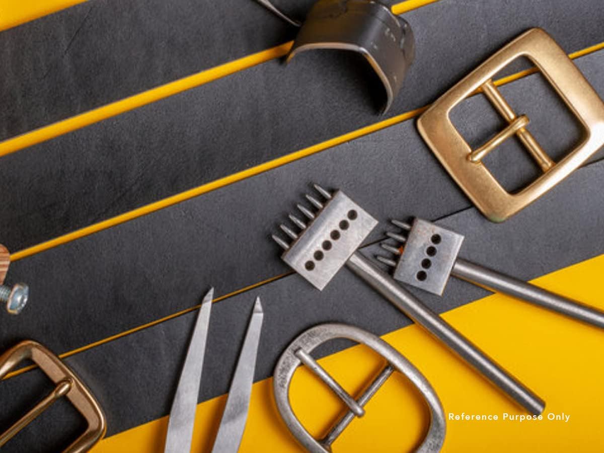 CRAFTMEMORE Solid Brass Belt Buckle 1.5 Inch Single Prong Square Belt Buckle for Replacement, DIY Leather Craft SCBB - Image 7