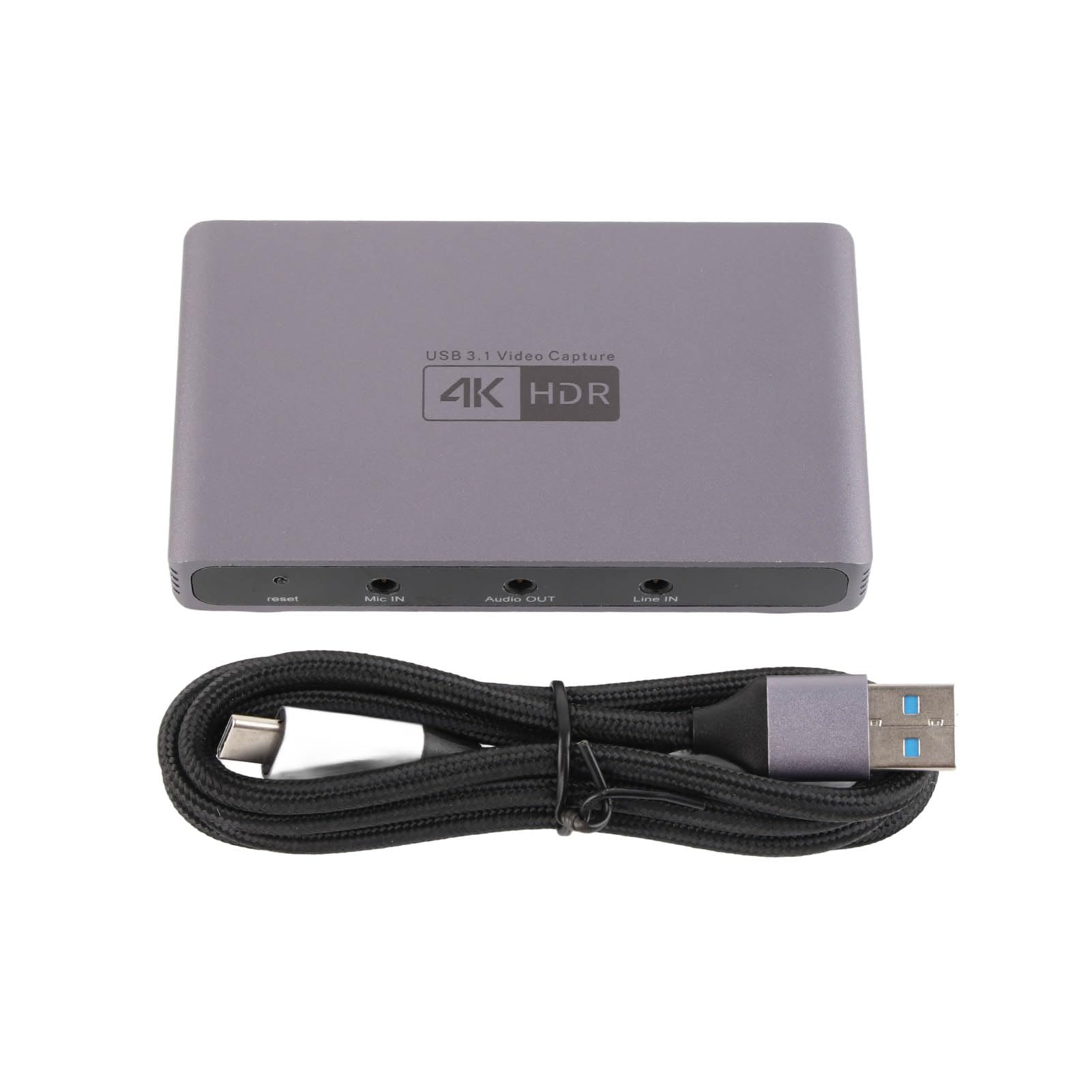 Scheda di Acquisizione Video 4K 60Hz HDR con USB 3.0 in Lega di Alluminio per Streaming e Gaming