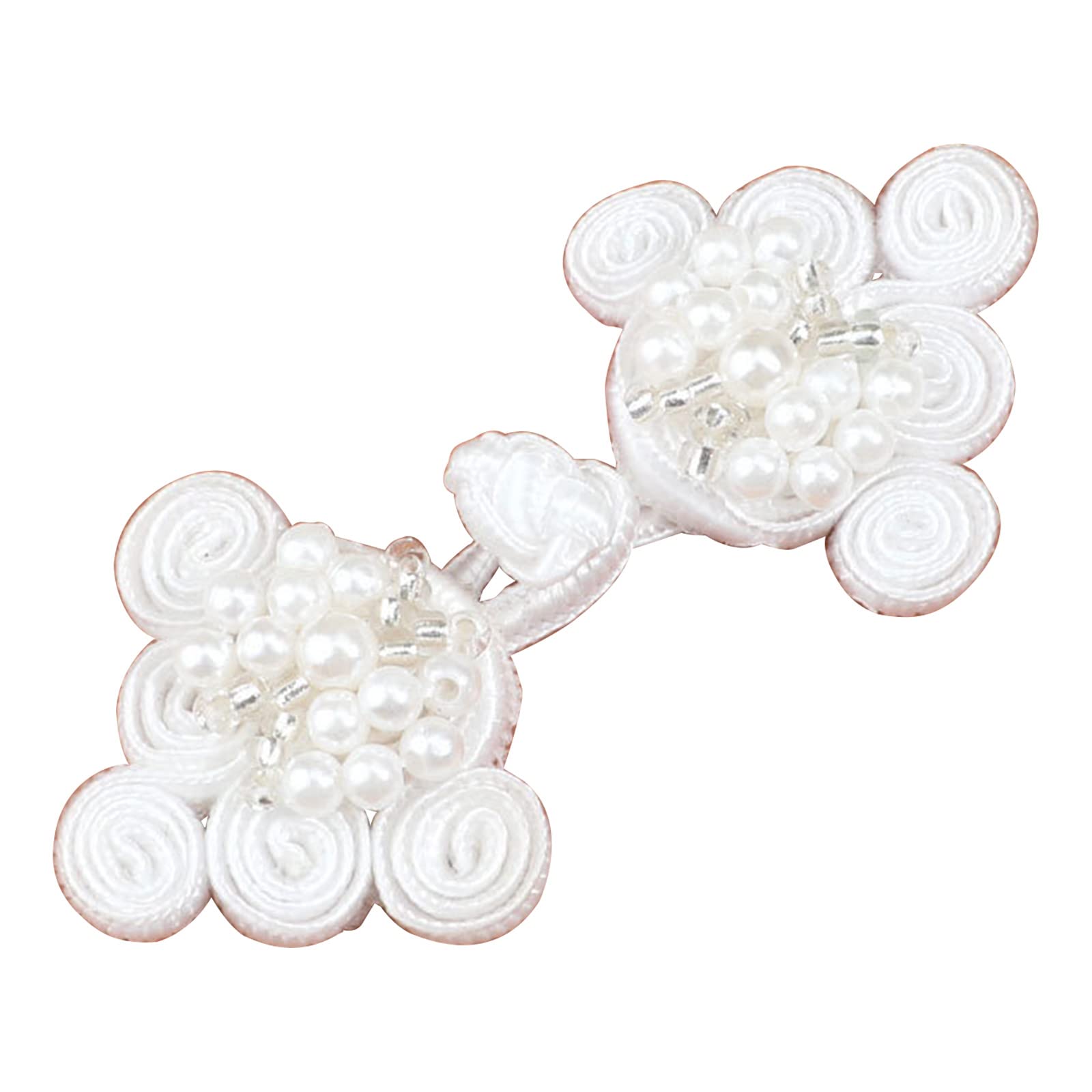NEWFT 1Pair Closure Sewing Buttons Chinese Knot for Frog Disc Buckle Buttons for Coat Dance National Dress Cheongsam Cloak Dec Sewing Button for Suits for Clothes