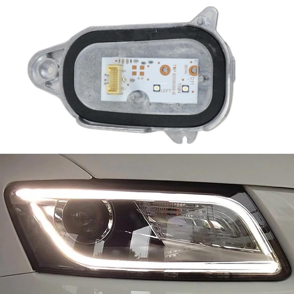 Riloer Módulo de control de luz diurna LED DRL LED con disipador de calor Módulo de control de luz compatible con Audi Q5 2013-2017 8R0941475B Izquierda