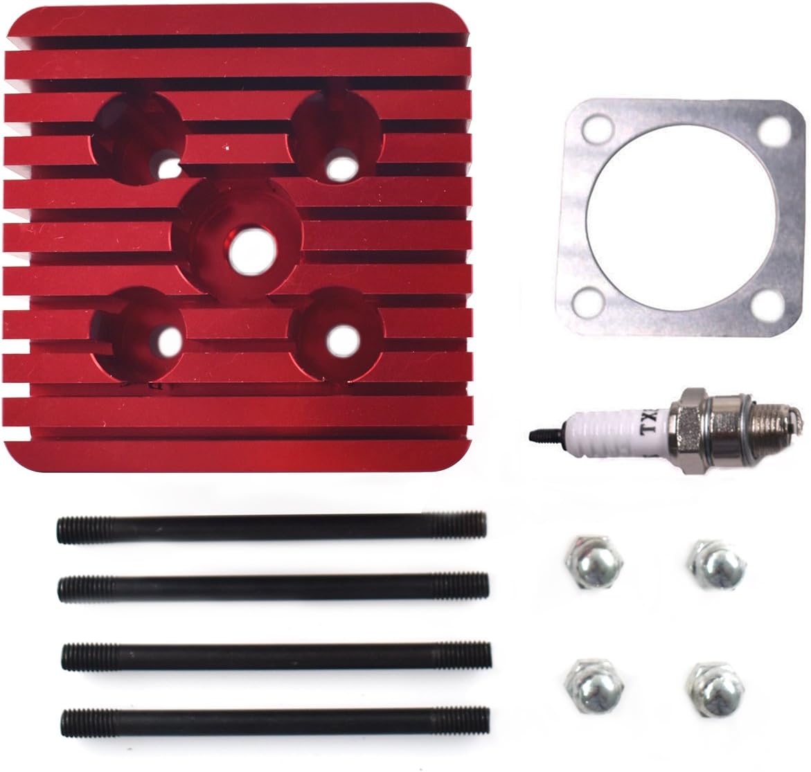 Northtiger Custom Red CNC Cylinder Head Spark Plug Bolts