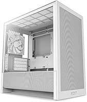 NZXT H3 Flow Micro-ATX PC Case White - Optimized Airflow, Full-Size GPU Support, 280mm Radiator Ready, Back-Connect Compatible