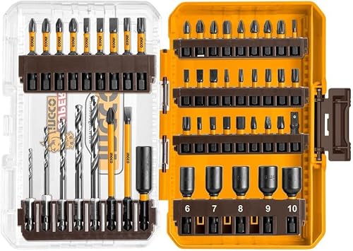 Ingco Impact Screwdriver Bit Set (Pack of 49)
