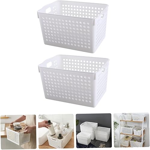 Miniatura 4 de STOBOK 2 unids caja de almacenamiento cesta de almacenamiento de varios organizadores titular de almacenamiento soporte organizador de escritorio