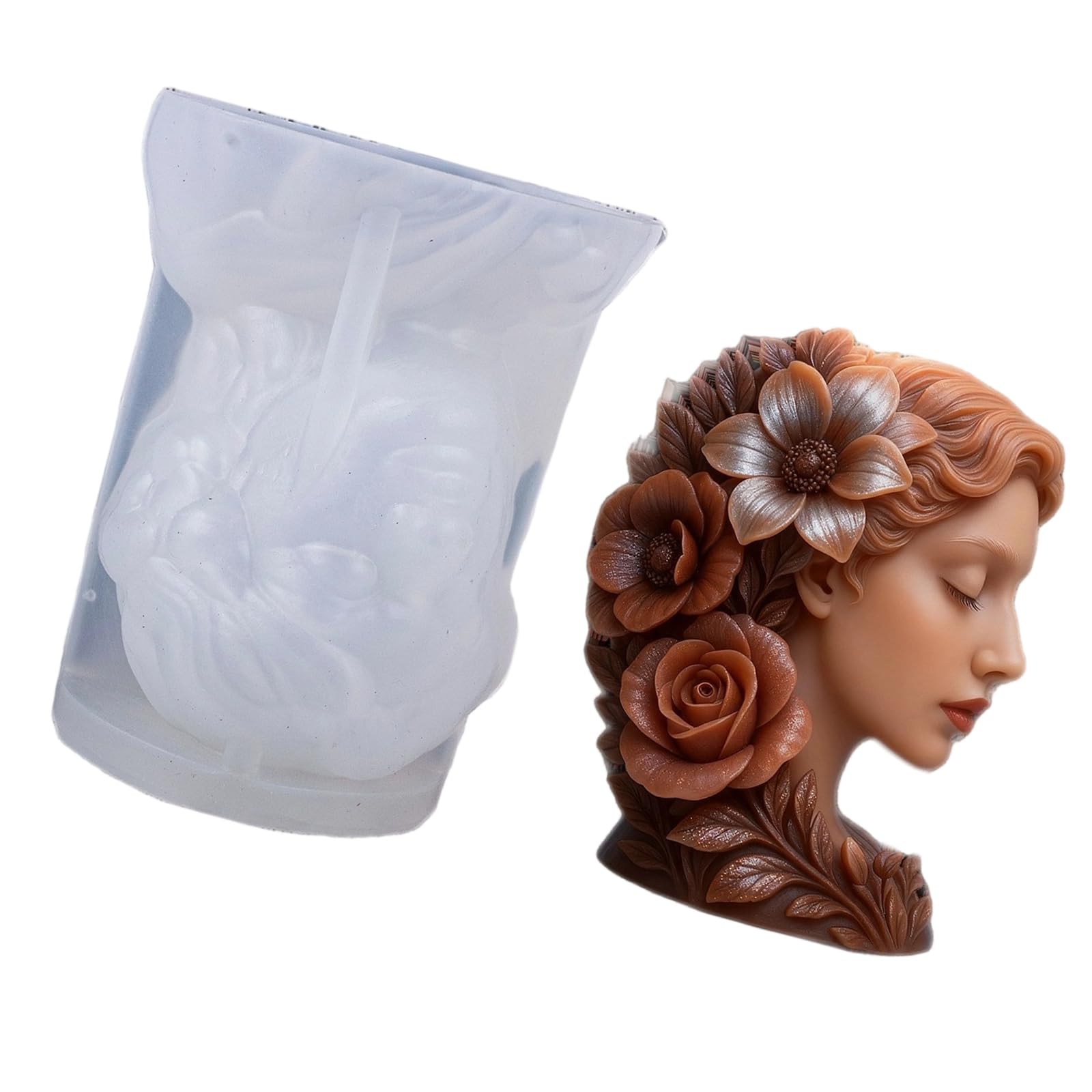 Oxxggkao Girl Silicone Mold for Resin Casting Making Soap Chocolate and Home Decoration Girls Craft