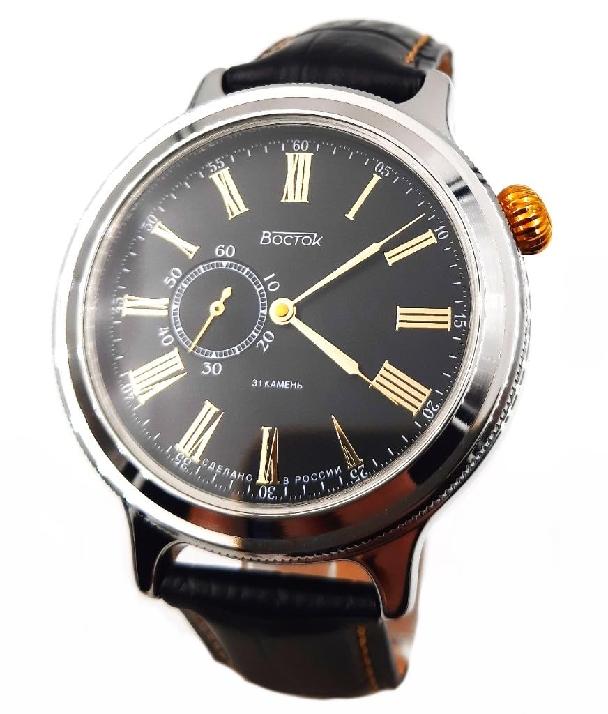 Original Mens Watch Retro Classic 550094 Mechanical Self-Winding Dust Proof Gold Plated Elements