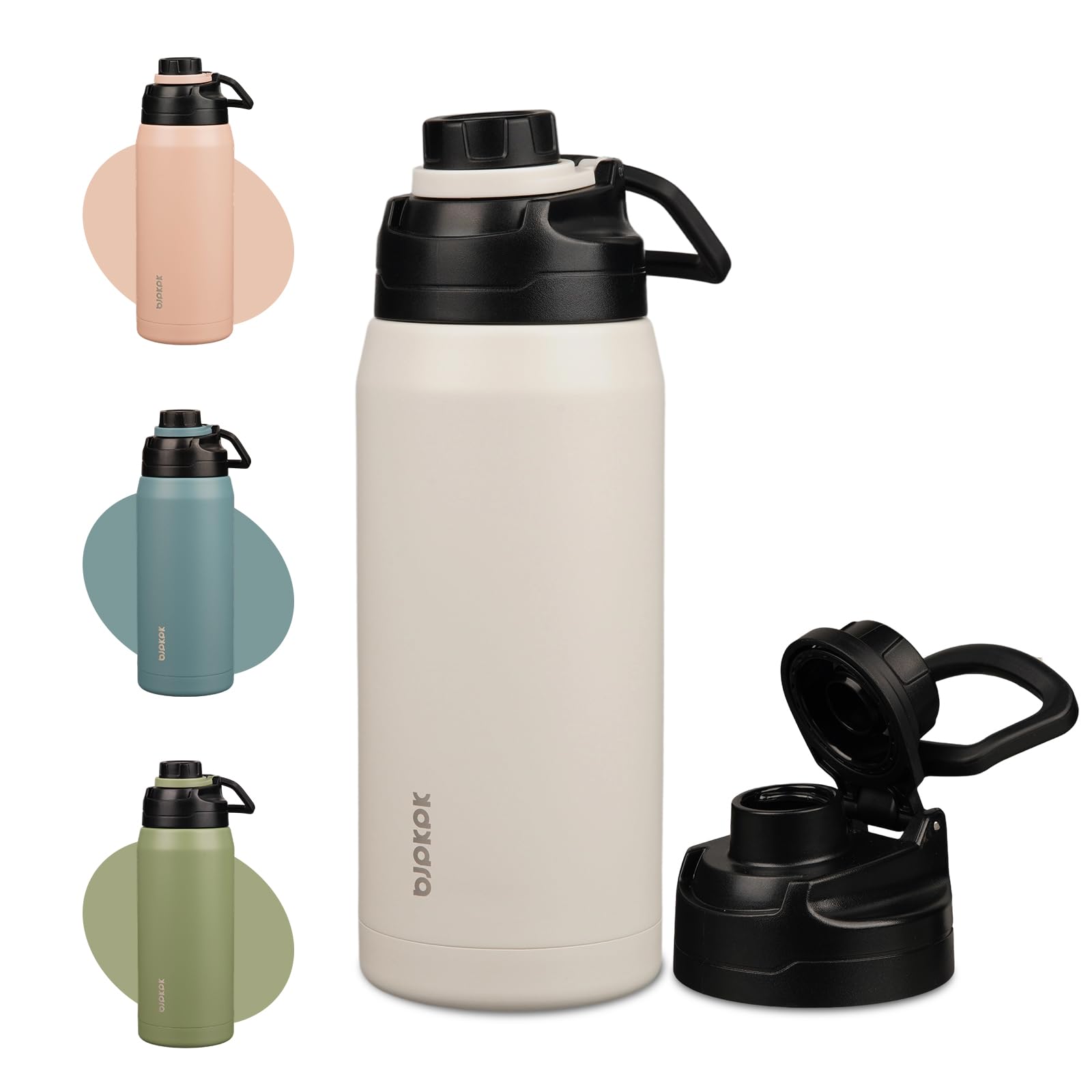 Amazon.com: BJPKPK 36oz Insulated Water Bottle,Stainless Steel