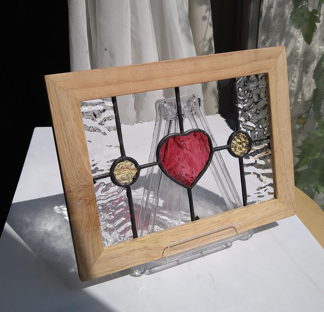 ステンドグラスパネル2点 Amazon.co.jp: 207.ステンドグラスパネル アンティーク調2L判