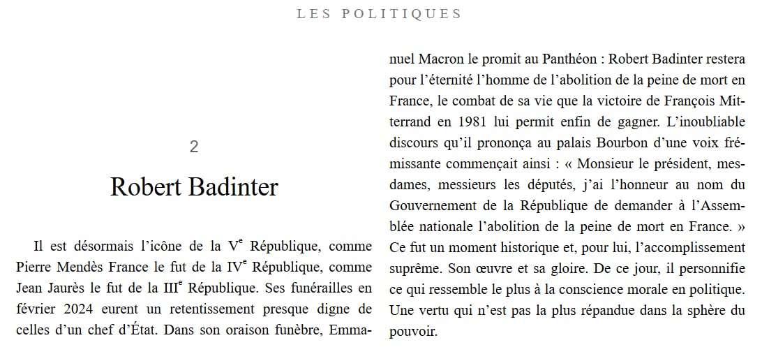 Les politiques: Portraits et croquis