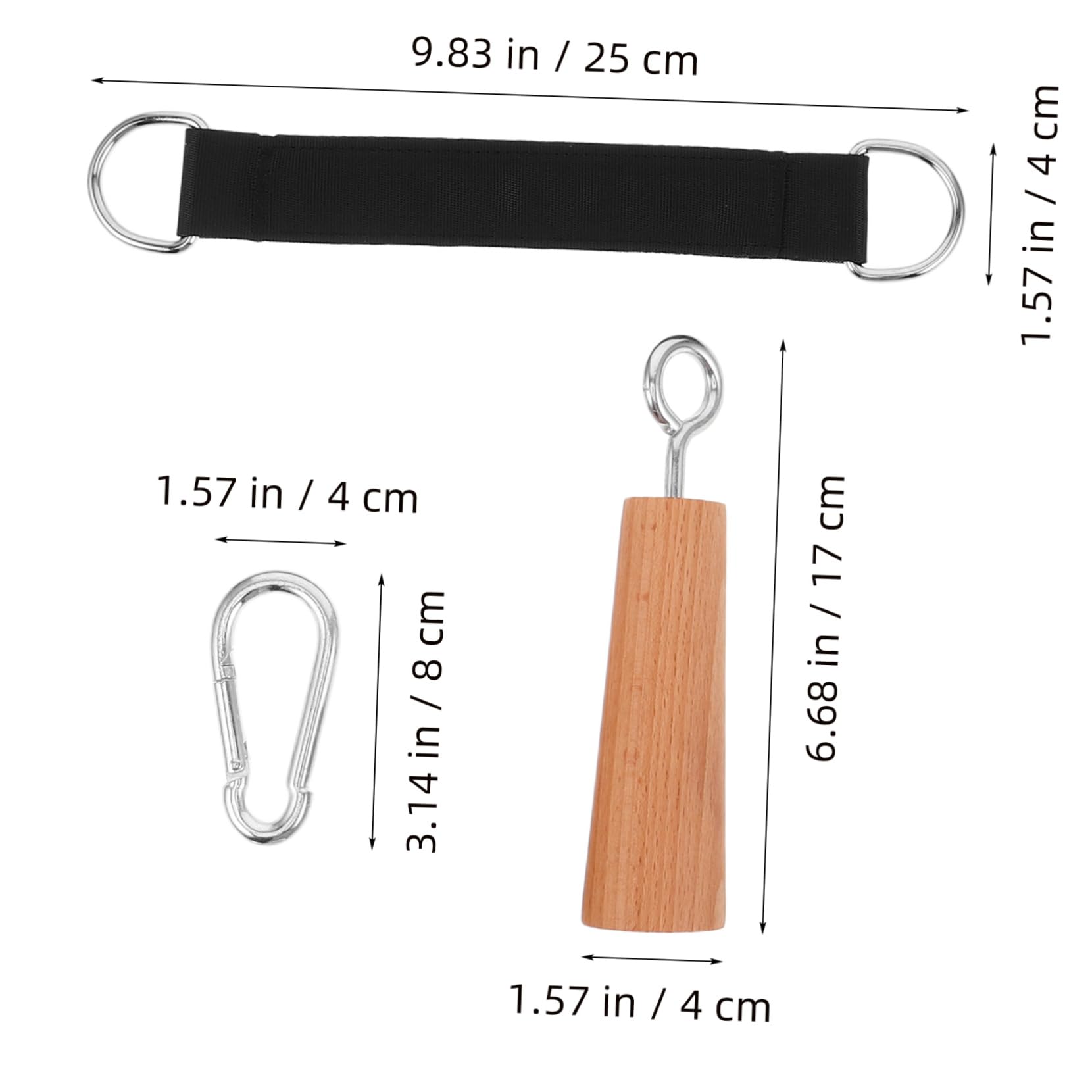 Abaodam 1 Paar Klimmzuggurte, Klimmzuggurte, Klimmzuggriffe, unterstützte Klimmzugbänder, Griffe für Klimmzüge, Hilfsbänder für Damen, Fitnessgriff, Klimmzughilfe, Buche
