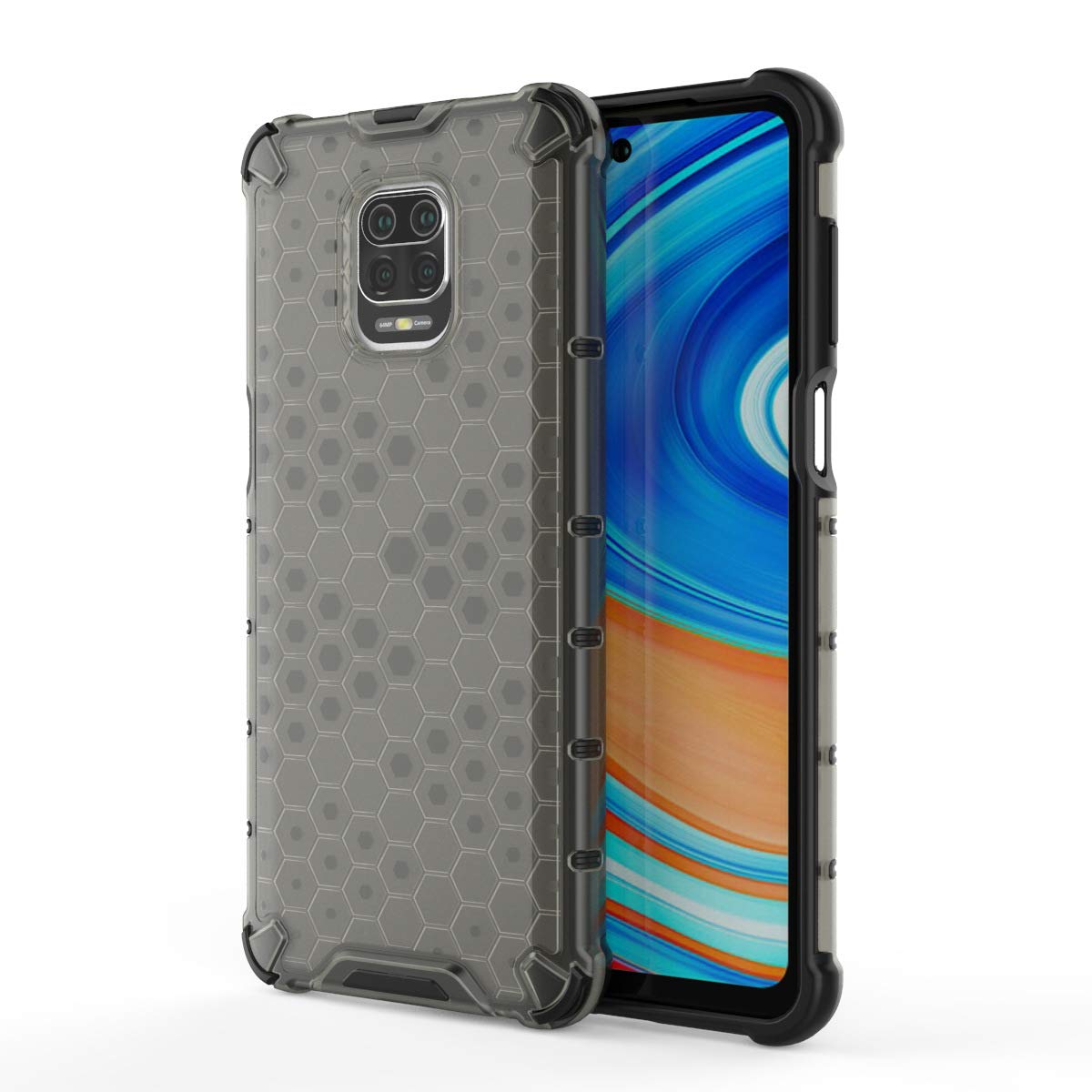 GEHLOT ; OneStep Towards Online Honeycomb Heavy Four Corner Shockproof Protection Clear Transparent Luxury Bumper PC+TPU Hard Back Case Cover Xiaomi Redmi Note 9 Pro / 9 Pro Max/Poco M2 PRO - Black (B08BTMQJL1) Amazon Price History, Amazon Price Tracker
