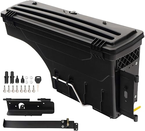 G-PLUS Caja de almacenamiento para caja de camión, caja de herramientas, lado izquierdo del conductor, compatible con Toyota Tundra 2007-2020, caja