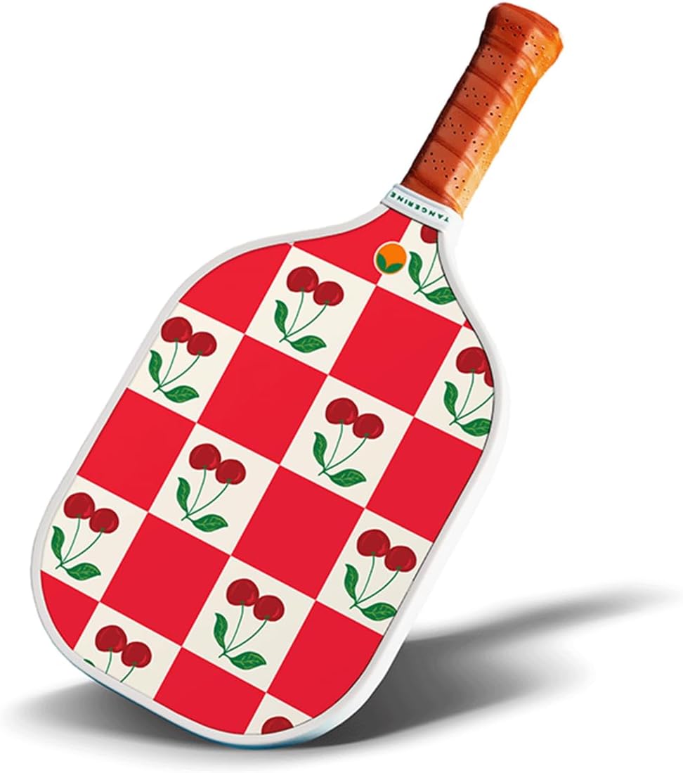 Tangerine Pickleball Paddle - Vibrant Colors, Fiberglass Surface and Lightweight Honeycomb Core for Elite Power and Accuracy, USAPA Approved, Ideal for Novice and Professional Players