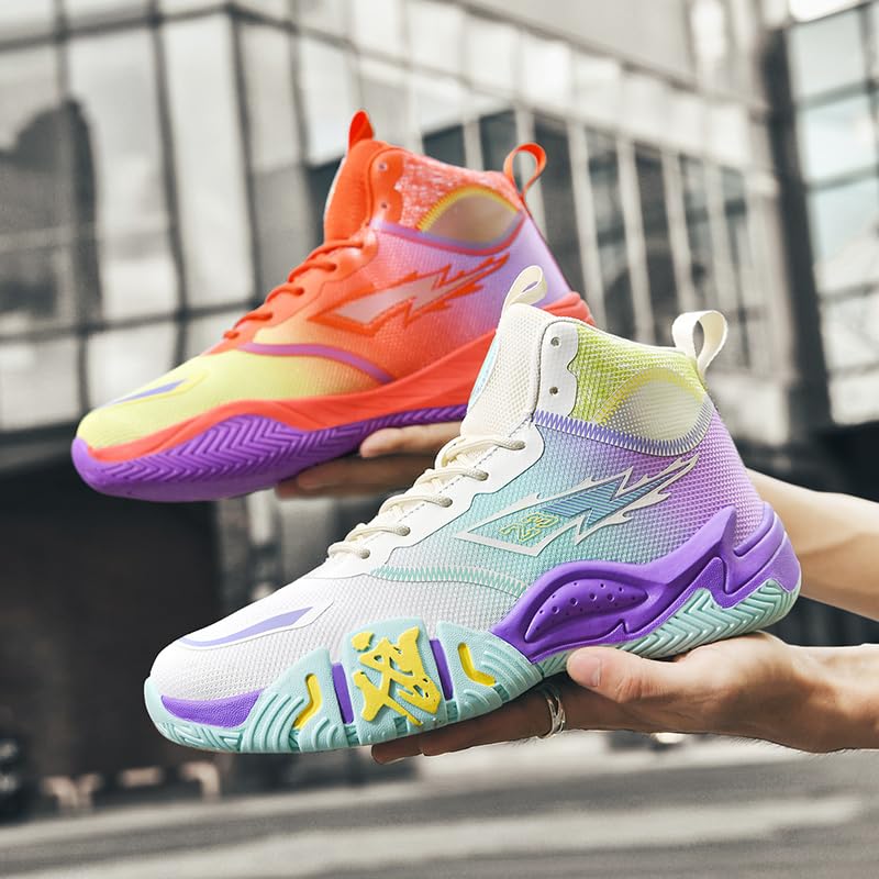 High Top Womens Mens Basketball Shoes Fashion Colorful Painting Running Sneakers Breathable Non-Slip Outdoor Casual Lightweight Sport Shoes3
