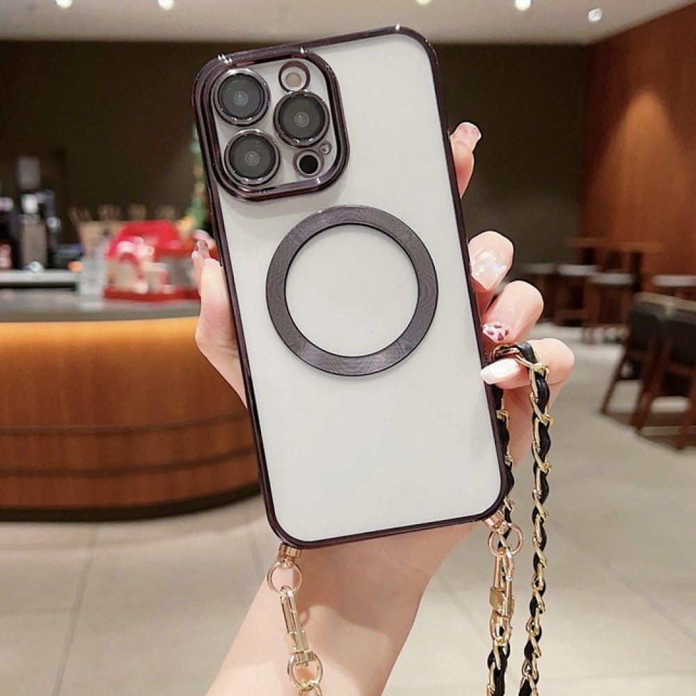 Coque cordon iPhone 12 Pro antichoc et compatible chargeur induction