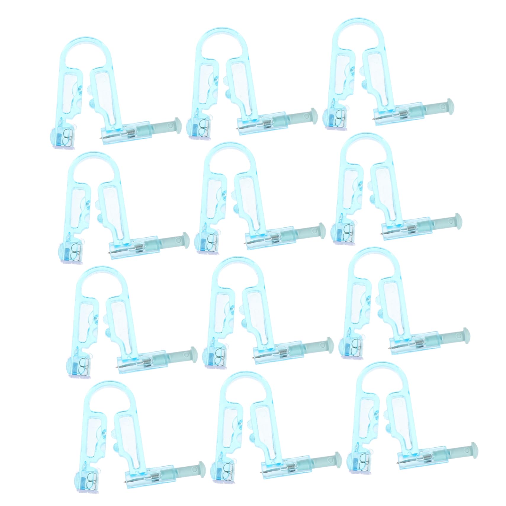 Beavorty 12pcs Disposable Ear Piercing Kit Self Ear Piercing Tools Safe Easy to Use Mechanical Design No