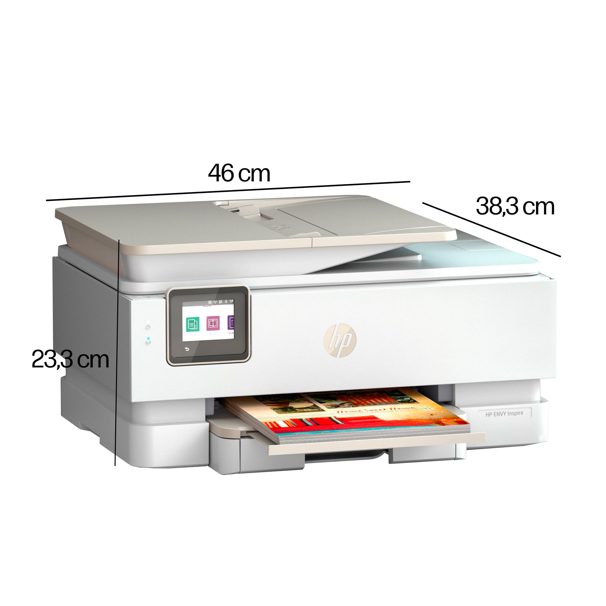 HP Envy Inspire 7924e 349W0B, Stampante Multifunzione a Getto d'Inchiostro A4 a Colori, Fronte/Retro Automatico, 22 ppm, Wi-Fi, Smart, 3 mesi di Instant Ink inclusi, Tortora