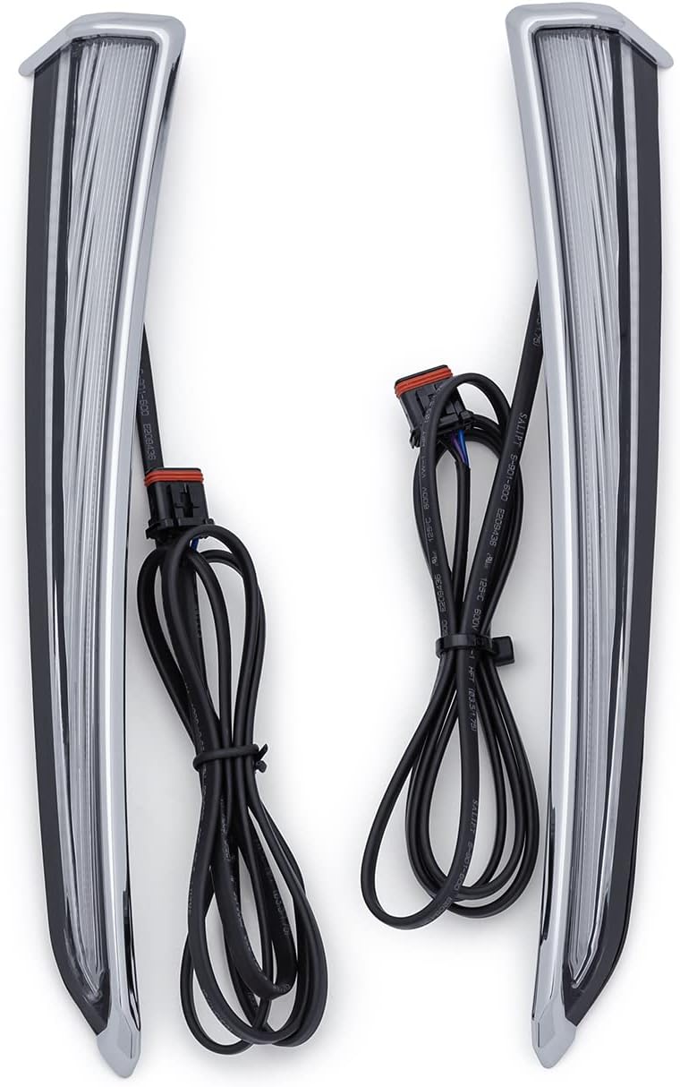 CIRO Fang® Lower Fairing Lights for Motorcycles CHROME