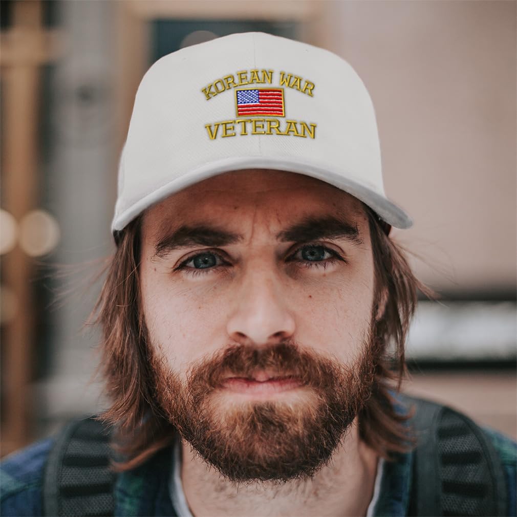 Custom Baseball Caps for Men & Women Embroidered American Veteran Korean War A Ladies & Men Baseball Hats - Image 2