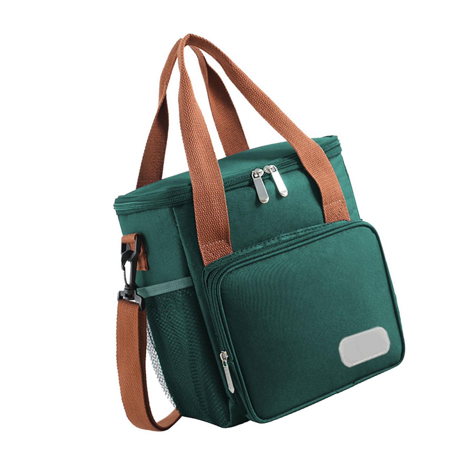 NEWFT Oxford Cloth Lunch Bag Portable Food Container Insulated Leakproof Box with Multiple Pockets for Daily Use Insulated Lunch Bag