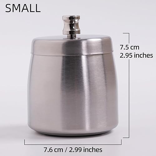 Miniatura 71 de Cenicero con tapa para cigarrillos, de acero inoxidable, sin humo, sin olor, resistente al viento, ceniceros para el hogar, oficina, mesa, exterior