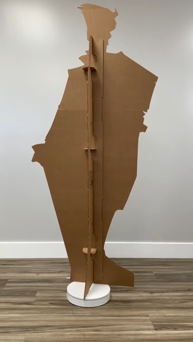 Lebensgroßer Karton-Ausschnitt „Joker Im Lila Anzug“ – 83x188 Cm, Aus Stabilem Karton, Für Partys & Foto-Spaß
