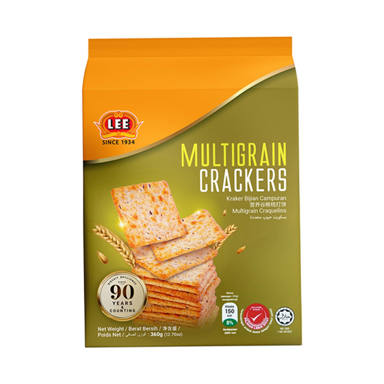 Lee Cracker Multigrain 360g | Healthy & Crunchy Multigrain Crackers | Perfect Tea-Time Snack | High-Fibre Baked Biscuits-image-18