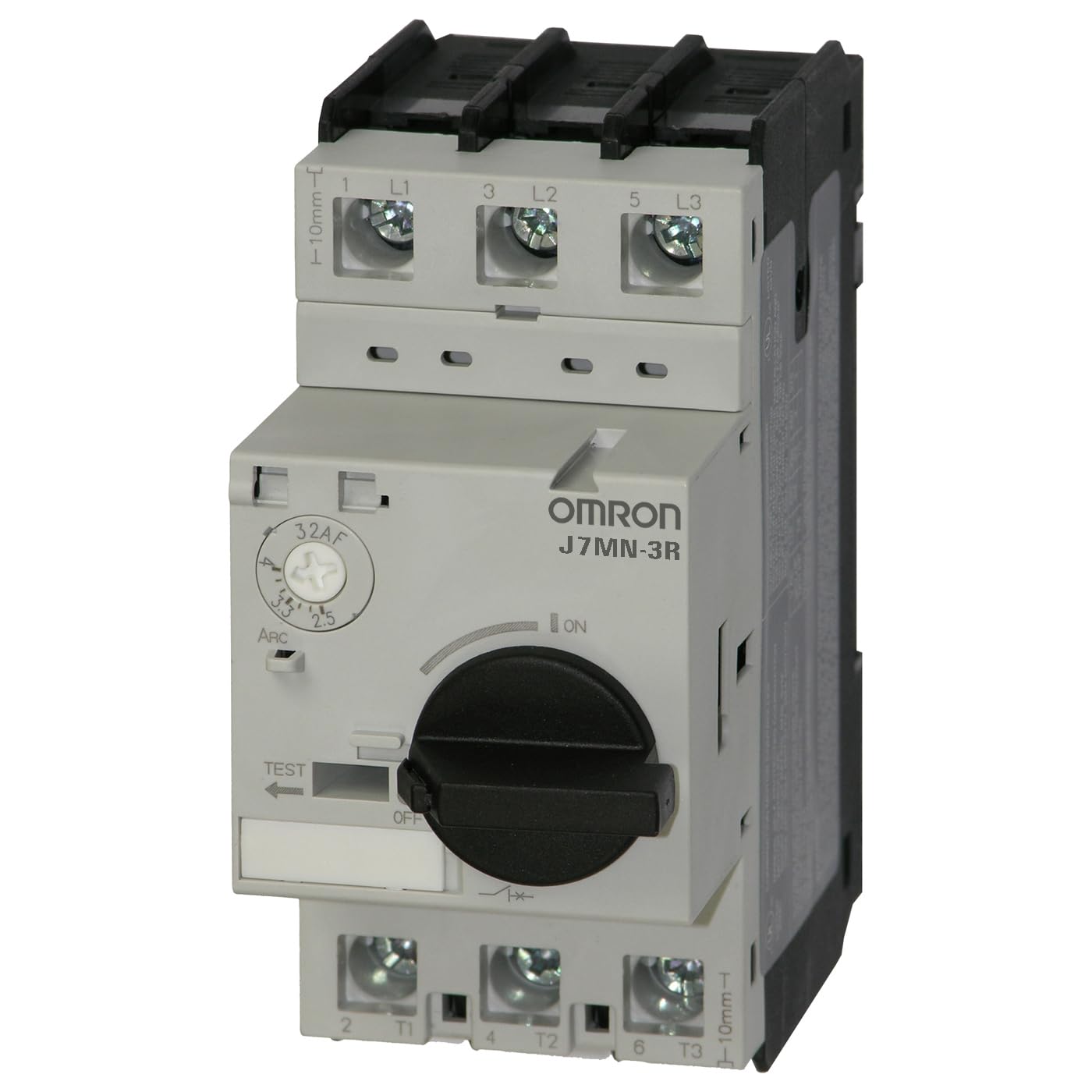 Interrupteur rotatif Omron 3 pôles 6-10A J7MN3R10 pour la protection fiable des moteurs