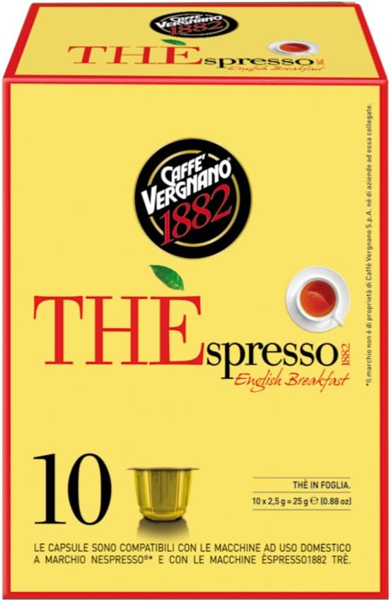 Caffè Vergnano THÈspresso1882 60 Capsule Tè Compatibili Nespresso