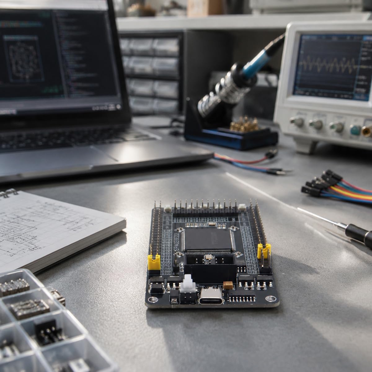 Ubric Placa FPGA programable para desarrollo de aplicaciones de procesamiento, automatización industrial, proyectos de procesamiento, control industrial, kit de desarrollo FPGA.
