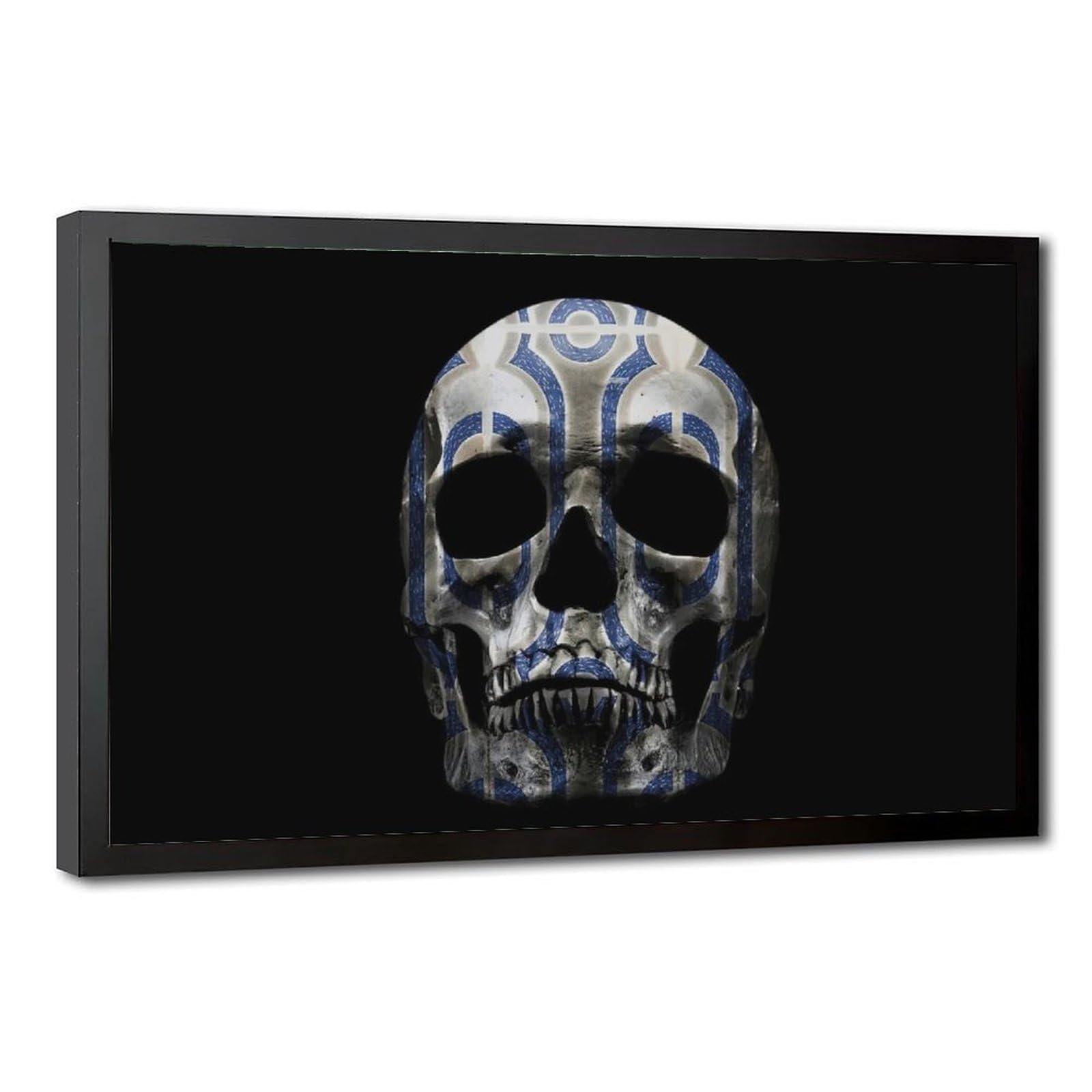 Bareronor Human Skull Poster Canvas Poster Bedroom Decor Landscape Office Room Decor Gift 24" L X 36" W