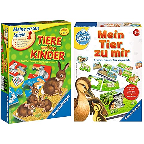 Ravensburger 21403 - Tiere und ihre Kinder - Kinderspiel, Tierwelt...