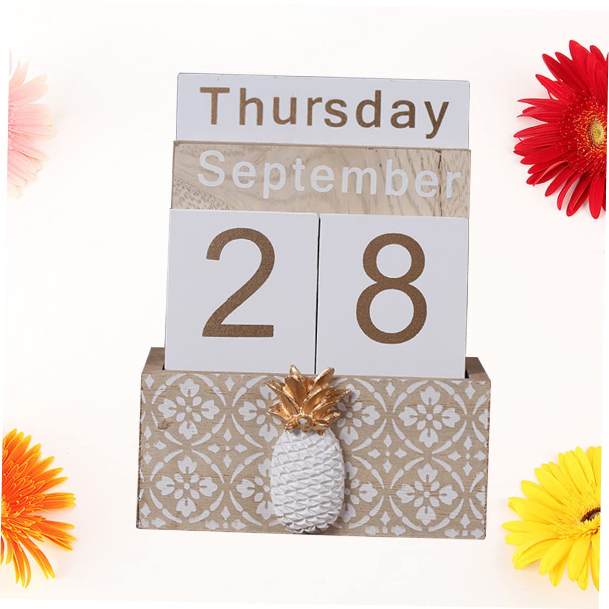 VILLCASE 2 Pz Calendario Da Tavolo Arredamento Del Tavolo Decorazioni Per La Casa Arredamento Per La Casa D'epoca Arredamento Retrò Decorazioni Per Ufficio Scrivania Di Legno