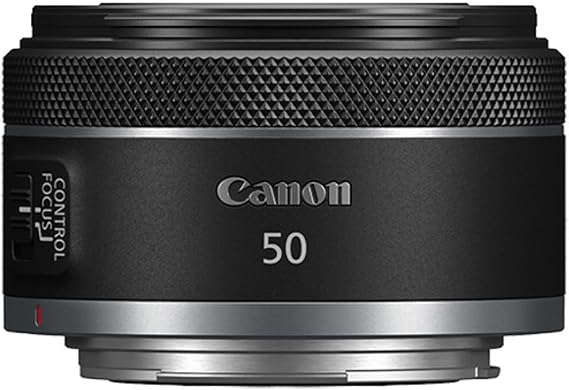 Canon RF 50mm f/1.8 STM Lens Bundle with UV Filter + Lens Cap Keeper