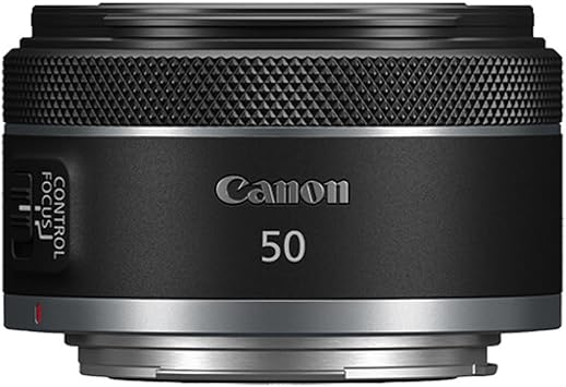 Canon RF 50mm f/1.8 STM Lens Bundle with UV Filter + Lens Cap Keeper