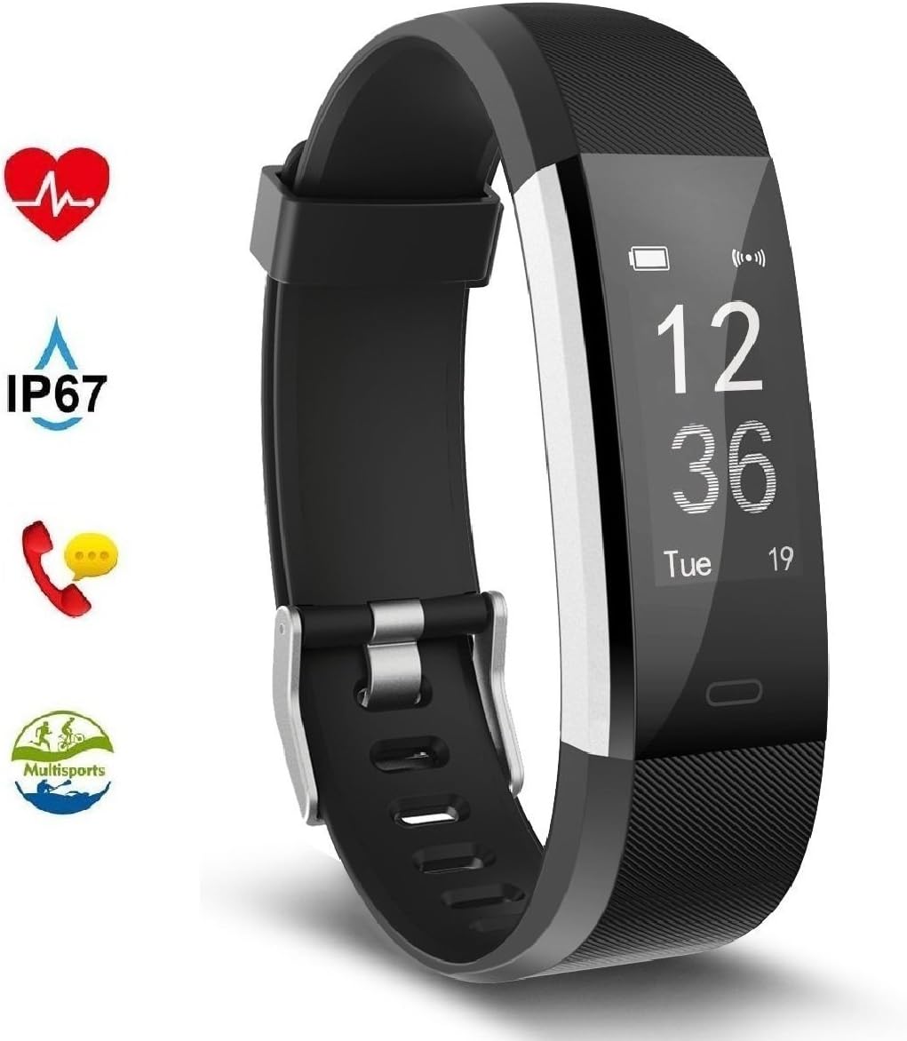 iFiter Fitness Tracker with Activity Heart Rate Monitor Step/Calorie Counter Pedometer Blood Pressure Measurement IP67 Waterproof Bluetooth Smart Watches Colourfull Screen for Android & IOS