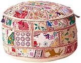 Artistic Weavers Kismet Pouf, 22" x 22", Deep Sea Green