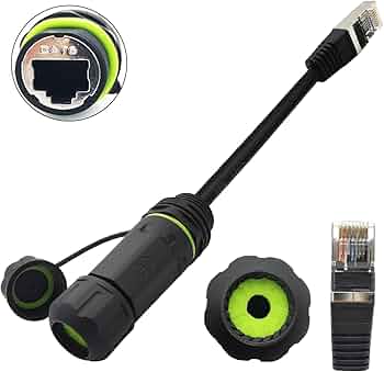 LAN ケーブル用 中継 コネクタ カプラー インサート イエロー 25個 Amazon.co.jp: CTRICALVER 防水RJ45カプラー 防塵キャップ付き