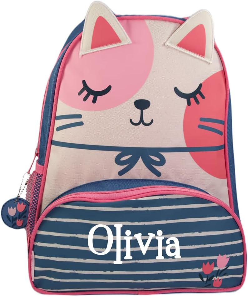 Stephen Joseph Mermaid Backpack for Kids Personalized School Supply Bag for Girls with Custom Name